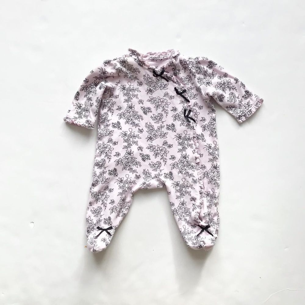 Little Me floral footed jumpsuit VGUC 3 months